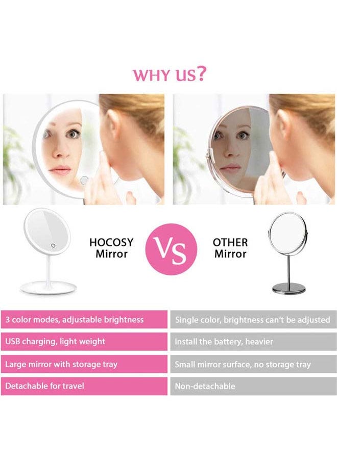 Makeup Mirror With Lights Pink