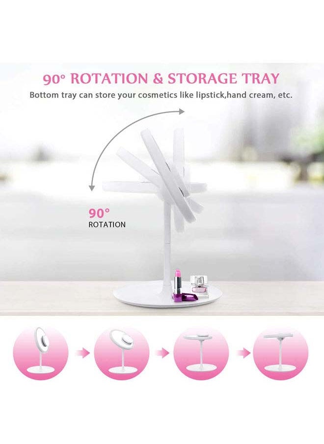 Makeup Mirror With Lights Pink