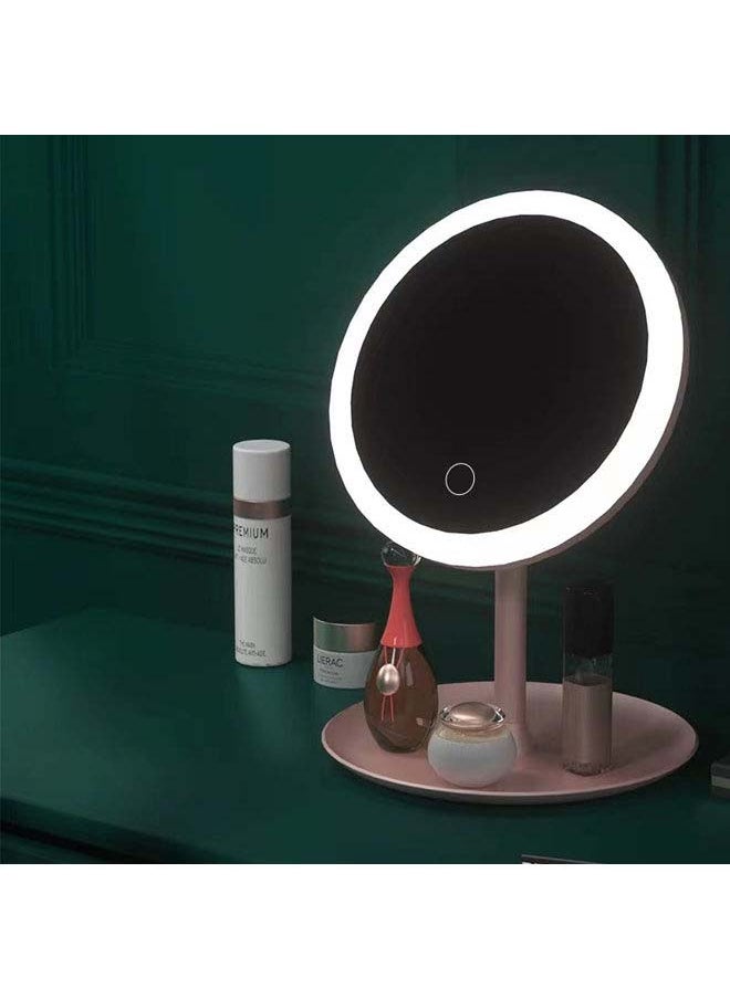 Makeup Mirror With Lights Pink