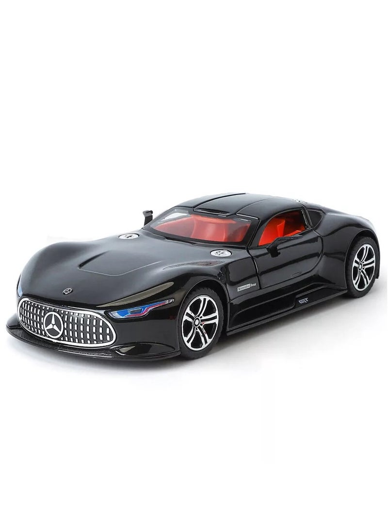 1: 24 AMG Vision GT Fast and Furious Alloy Car Model Diecasts Toy With Sound and Light Vehicles Decoration Toys For Kids Gift