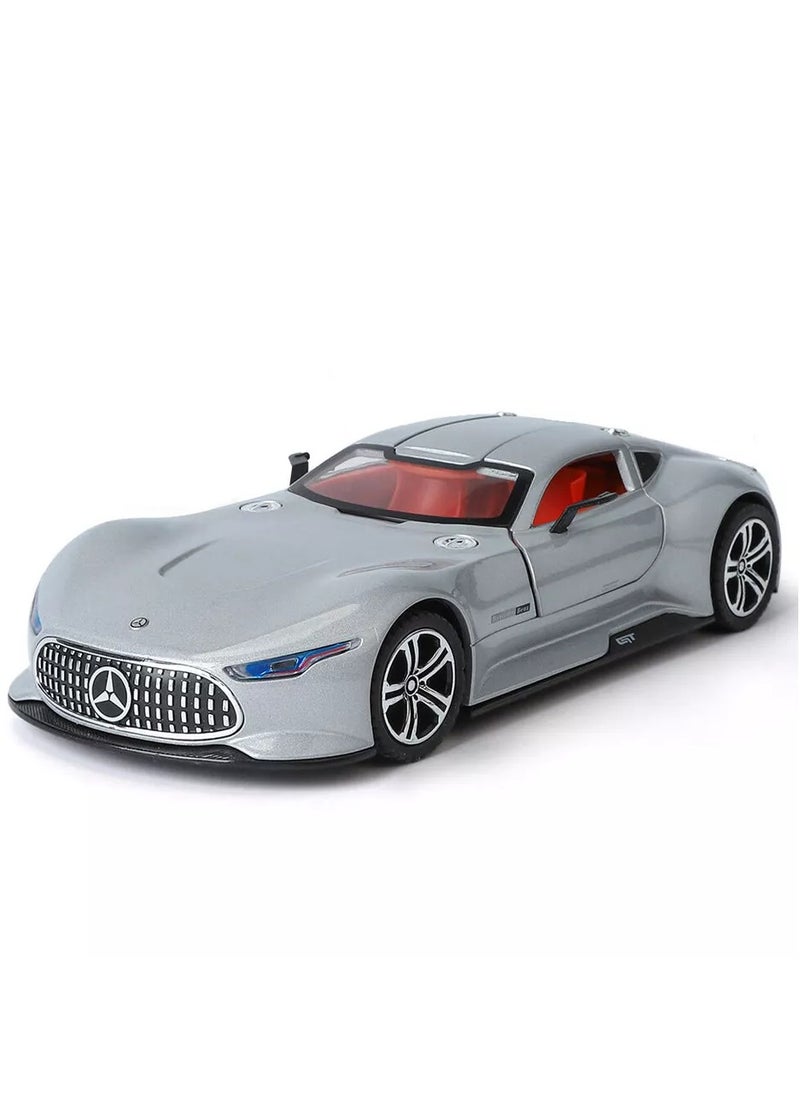 1: 24 AMG Vision GT Fast and Furious Alloy Car Model Diecasts Toy With Sound and Light Vehicles Decoration Toys For Kids Gift