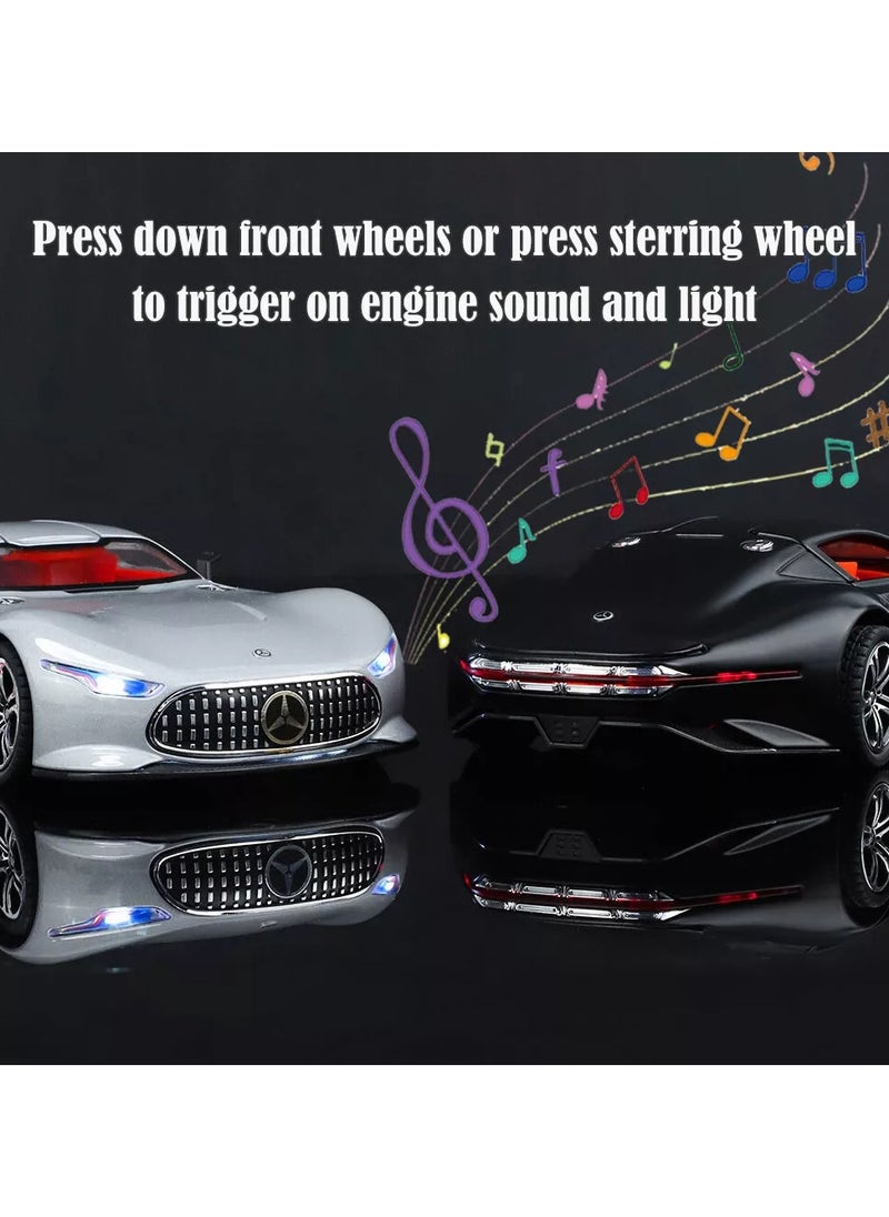 1: 24 AMG Vision GT Fast and Furious Alloy Car Model Diecasts Toy With Sound and Light Vehicles Decoration Toys For Kids Gift