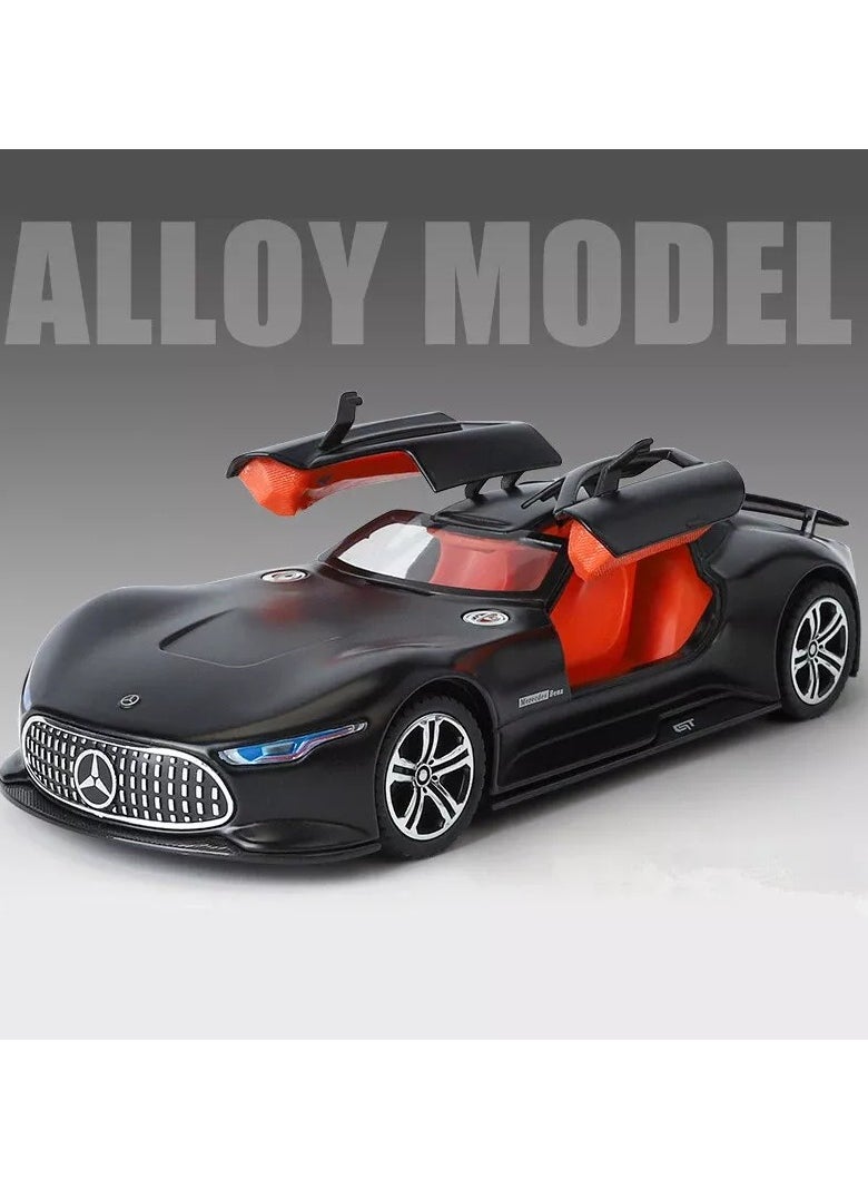 1: 24 AMG Vision GT Fast and Furious Alloy Car Model Diecasts Toy With Sound and Light Vehicles Decoration Toys For Kids Gift