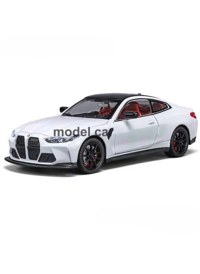 1:24 M4 Coupe Alloy Sports Car Model Diecast Metal Toy Racing Car Vehicles Model Simulation Sound Light Collection kids Gift