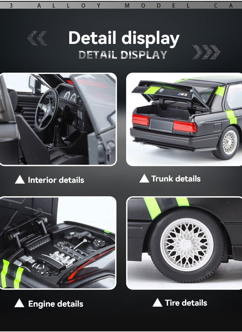 1:24 Alloy Sports Car Model Diecasts Metal Track Racing Car Vehicles Model Simulation Sound Light Kids Toy Gift