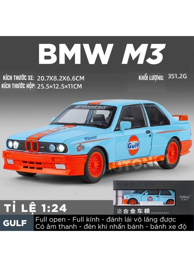 1:24 Alloy Sports Car Model Diecasts Metal Track Racing Car Vehicles Model Simulation Sound Light Kids Toy Gift