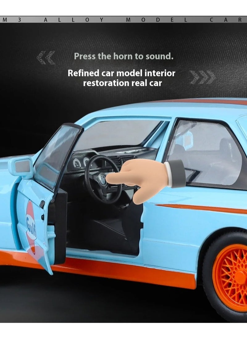 1:24 Alloy Sports Car Model Diecasts Metal Track Racing Car Vehicles Model Simulation Sound Light Kids Toy Gift