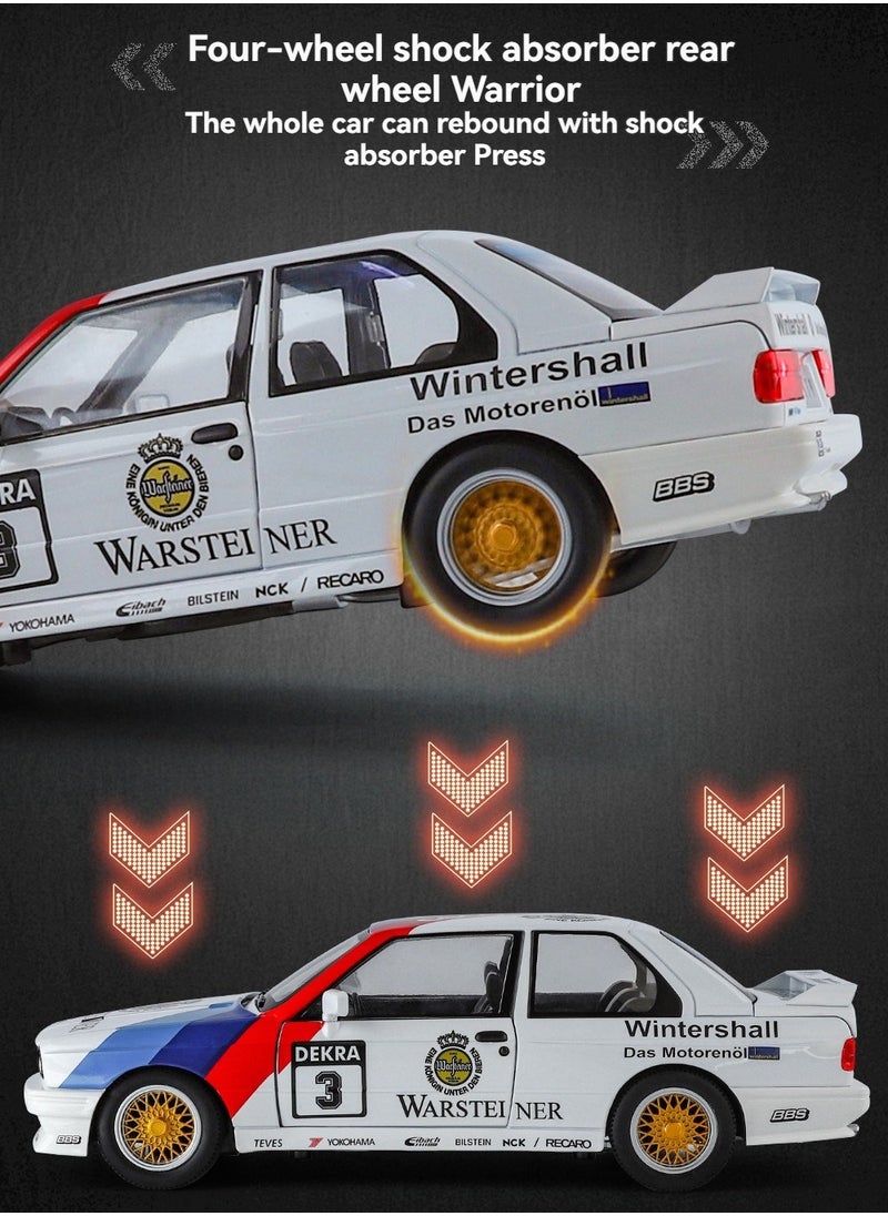 1:24 Alloy Sports Car Model Diecasts Metal Track Racing Car Vehicles Model Simulation Sound Light Kids Toy Gift