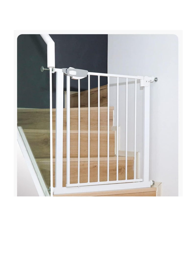 Auto Close Safety Baby Gate, Extra Wide Child Gate,Safety Gate for Doors and Stairs,Safety Door Fence, Stair Gate for Kids Toddlers, Doorway Stairway Guardrail, Kitchen Entrance Barrier for Pet Dog (gate,75-84cm)