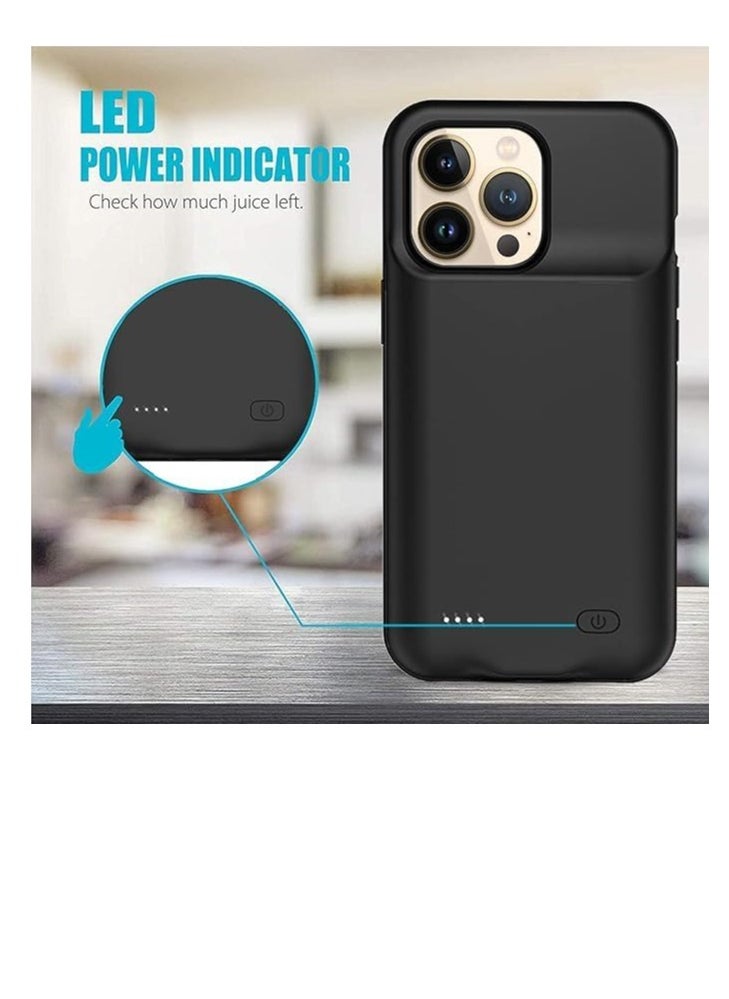 Battery Case for i-Phone 13 7000mAh Slim, Portable Protective case