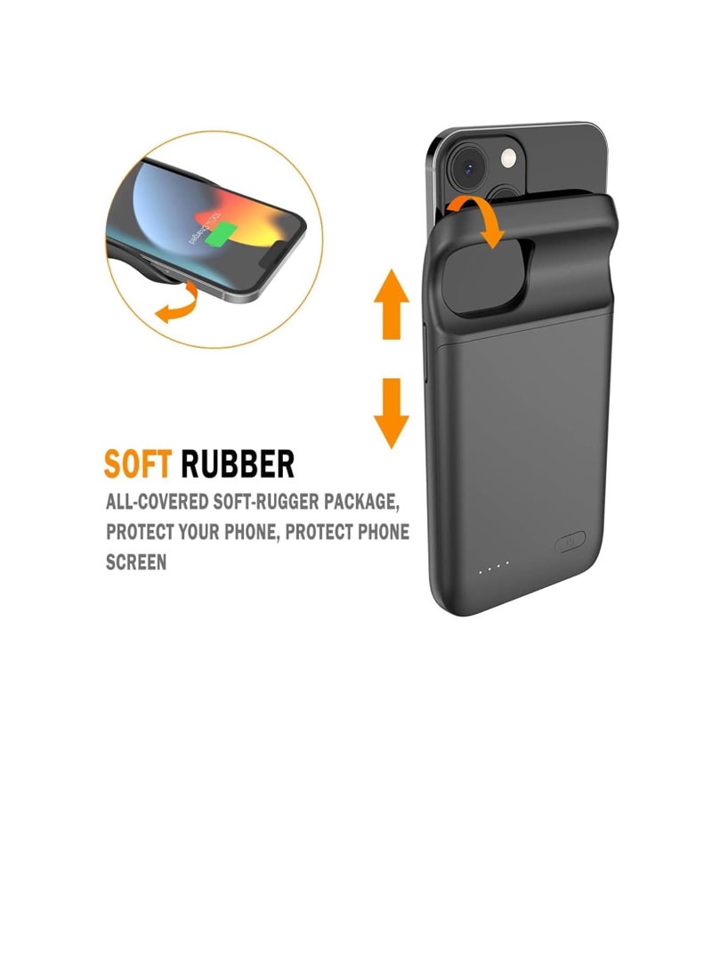 iPhone 13 Promax /12 Promax Battery Case for iPhone 13 Pro Max/12 Pro Max Battery Case,Idealforce 7000mAh External Backup Portable Pack Battery Charger Case for iPhone