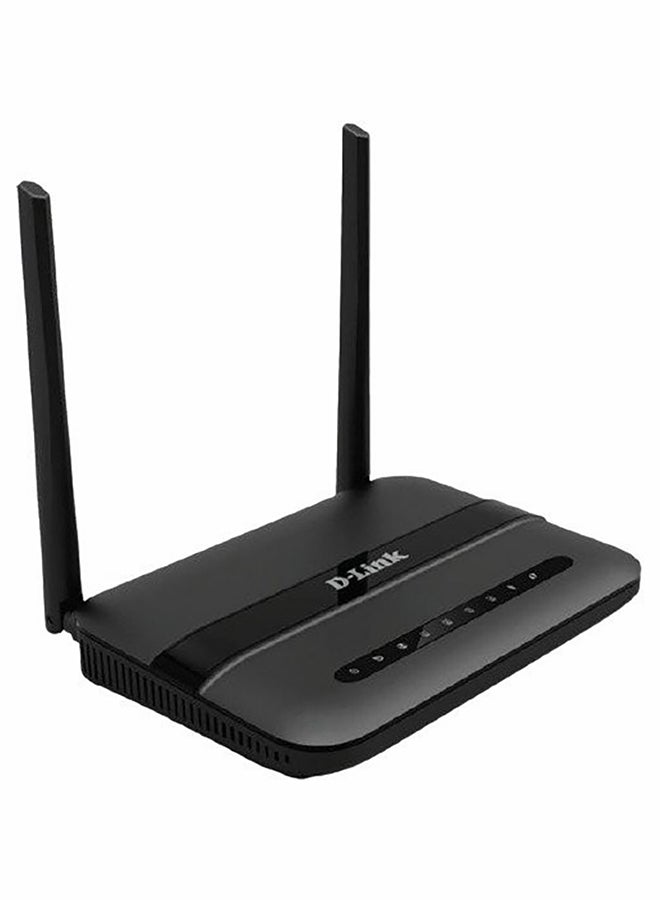 4-Port 300Mbps Wireless N ADSL2 + Router Black