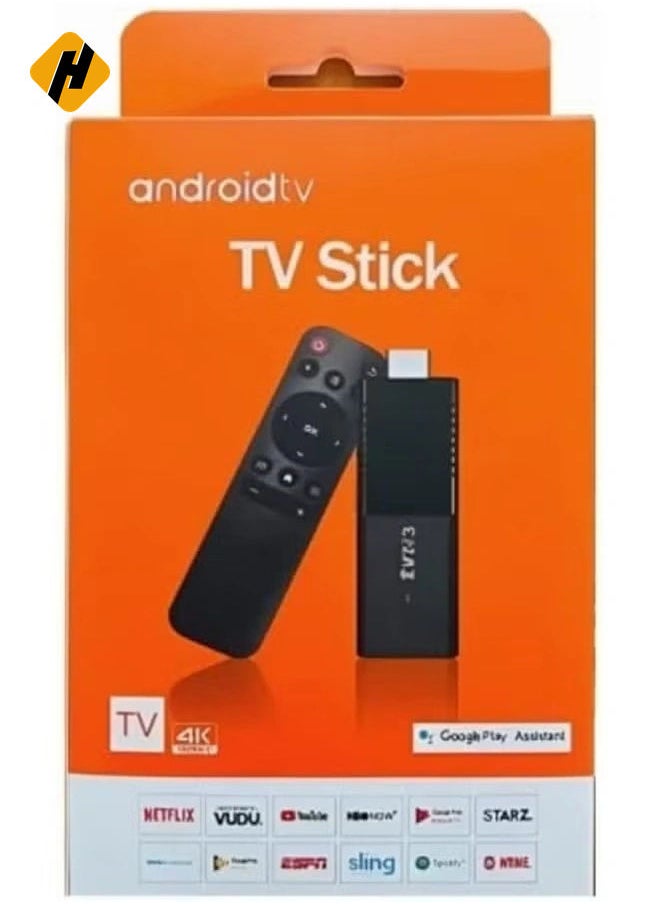 TV Stick TVR3 Remote Control, 2GB RAM + 16GB ROM, 1080P HDR, 4K Portable Streaming Media Player, Android 12.1, Quad-Core, 4G/5G WiFi, Google Assistant