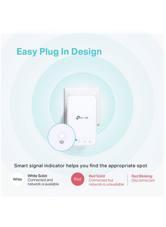 Deco M3W Whole Home Mesh WiFi System– Seamless Roaming, Deco Add-On UnitAdaptive Routing, Compact Plug-in Design, Up to 1500 Sq. ft, Only Works with  Deco Mesh WiFi White