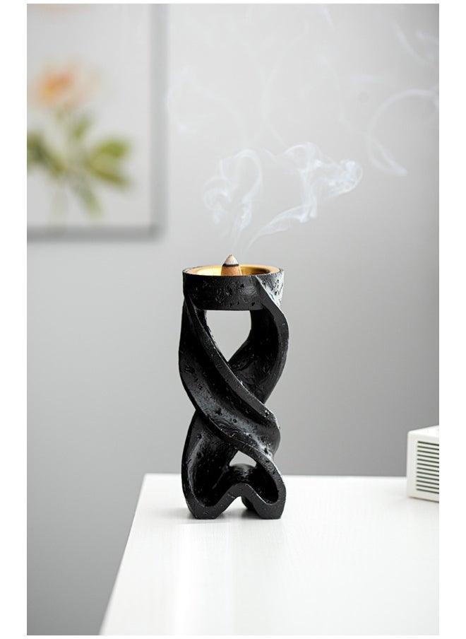 Arabic Festival Minimalist Spiral Ribbon Incense Burner for Home Air Purification,Meditation,Yoga,Relaxation-Elegant Design for Indoor