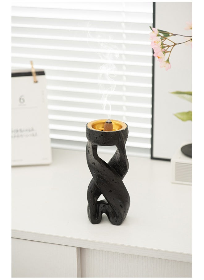 Arabic Festival Minimalist Spiral Ribbon Incense Burner for Home Air Purification,Meditation,Yoga,Relaxation-Elegant Design for Indoor