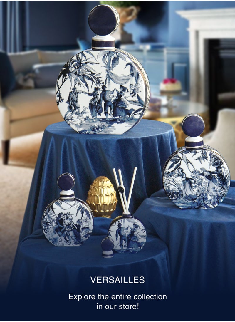 Round Bottle Diffuser with 3 aroma sticks Porcelain, Baci Milano Versailles