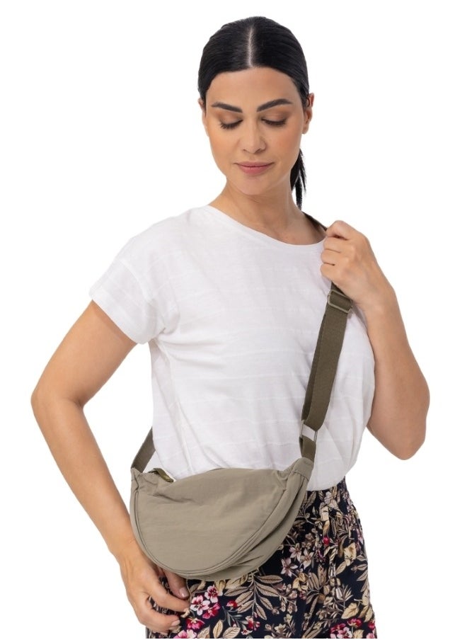 Versatile Crossbody Bag - Khaki