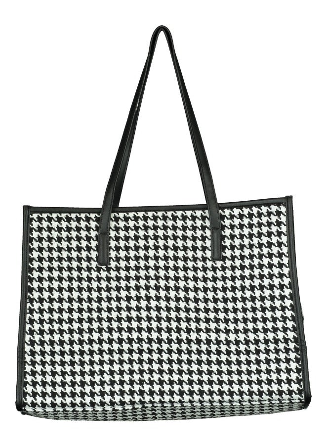 Elegant Houndstooth Tote Bag