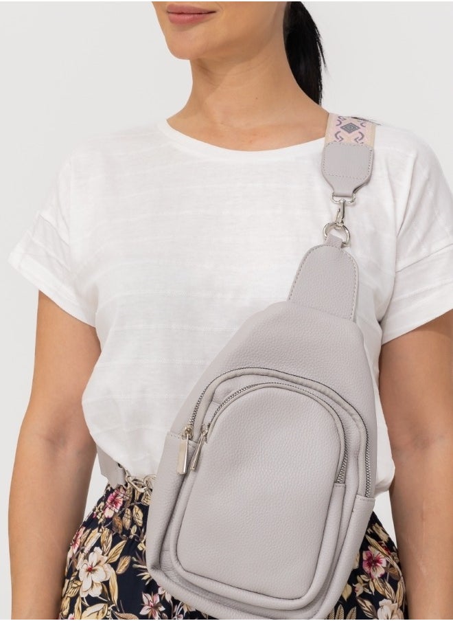 Sophisticated Gray Sling Bag