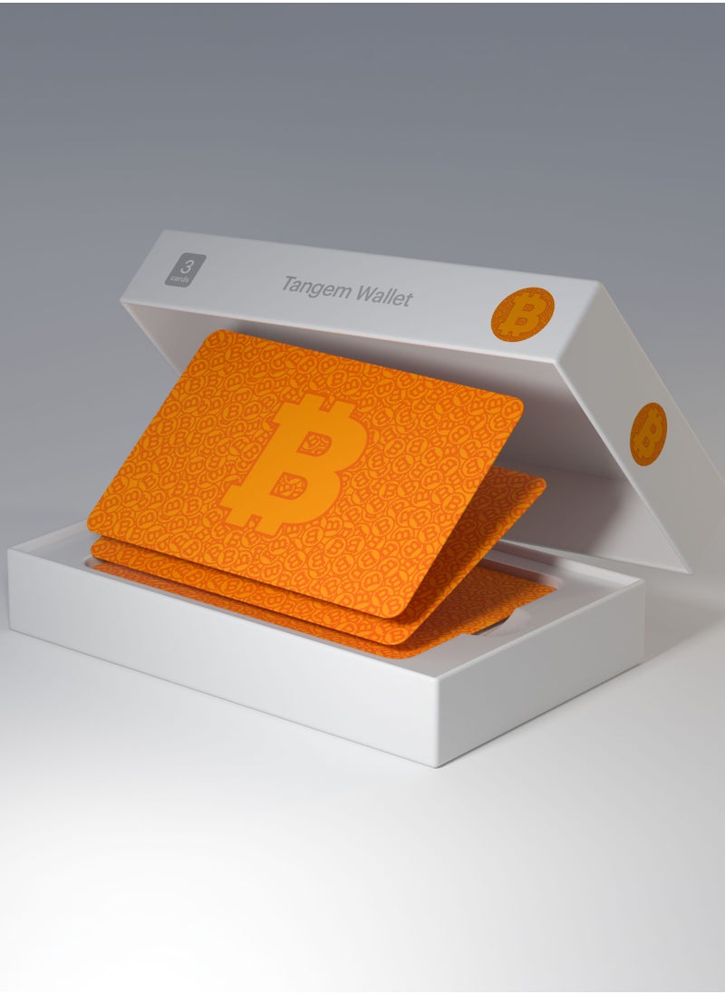 Tangem Crypto Hardware Wallet 2.0 [PACK OF 3] - Bitcoin Orange