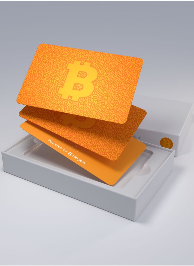 Tangem Crypto Hardware Wallet 2.0 [PACK OF 3] - Bitcoin Orange