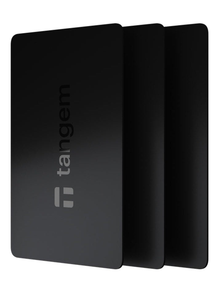 Tangem Crypto Hardware Wallet 2.0 [PACK OF 3] - Black