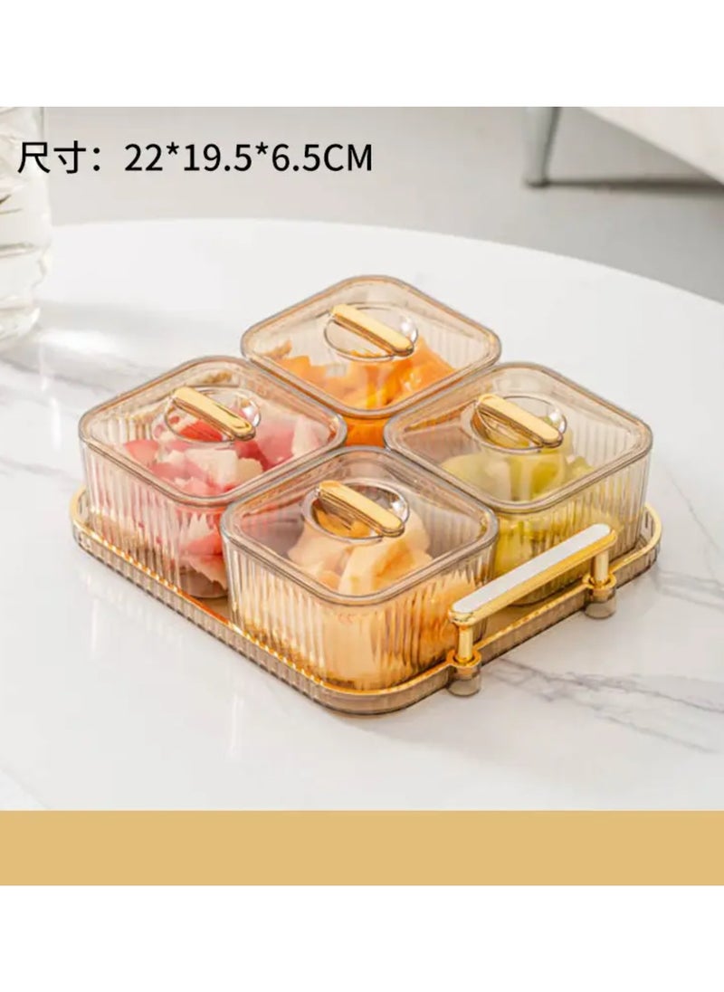 4 PCS Nut and Candy Serving Tray Perfect for Entertaining, Celebrations, and Sweet Indulgences Showcase Your Favorite Treats with Style and Elegance