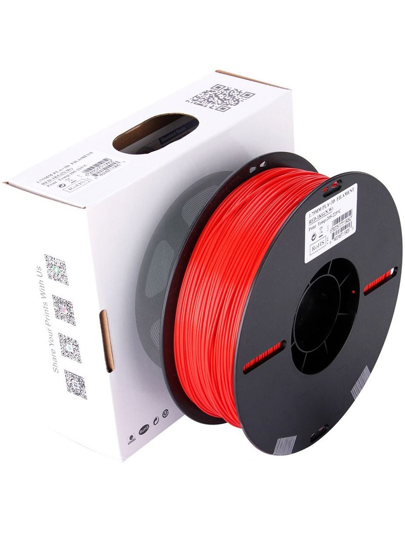 Esun 3D Printer Filament PLA+ 1.75 mm Dimensional Accuracy +/- 0.05 mm 1 Kg (2.2 lbs) Spool 3D Printing Material for 3D Printers – Red