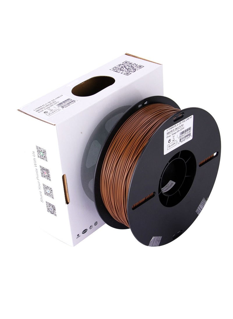 Esun 3D Printer Filament PLA+ 1.75 mm Dimensional Accuracy +/- 0.05 mm 1 Kg (2.2 lbs) Spool 3D Printing Material for 3D Printers – Brown