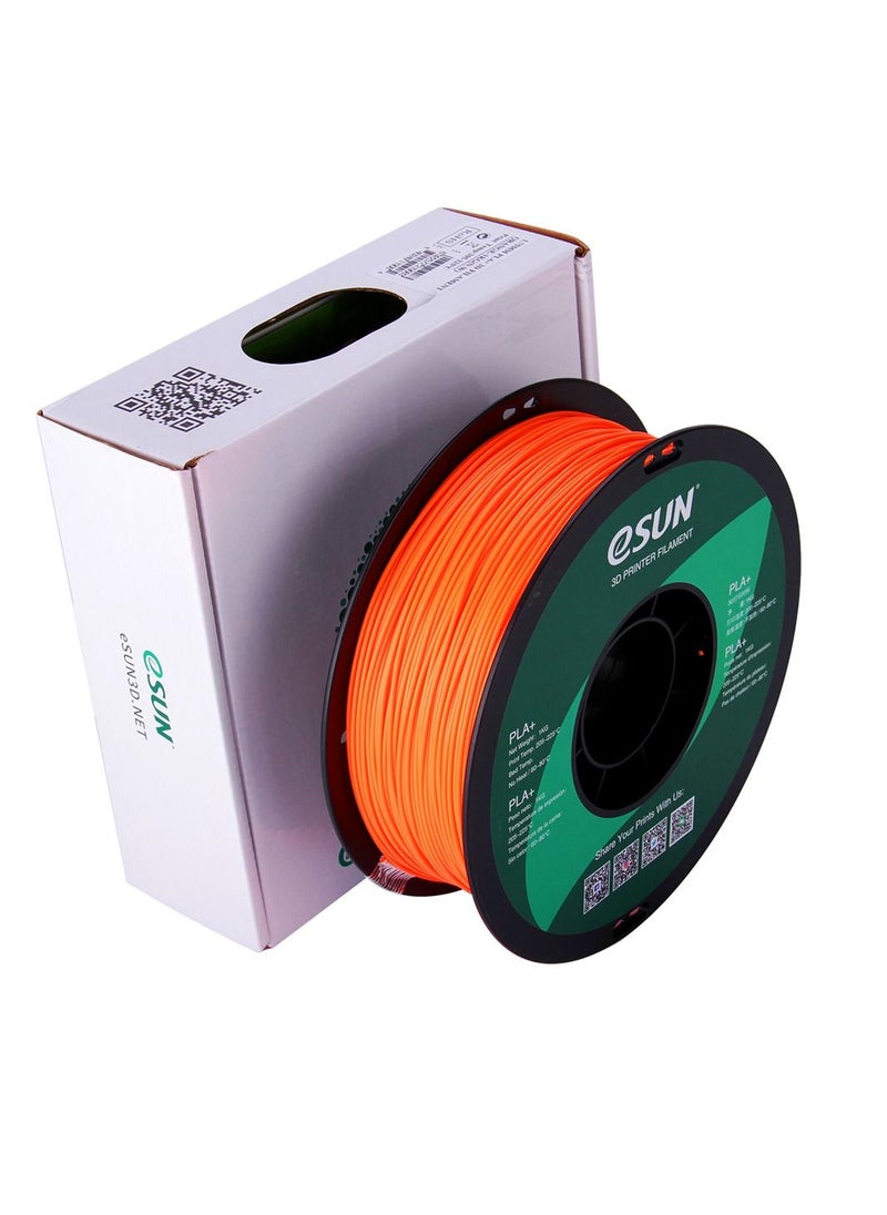 Esun 3D Printer Filament PLA+ 1.75 mm Dimensional Accuracy +/- 0.05 mm 1 Kg (2.2 lbs) Spool 3D Printing Material for 3D Printers – Orange