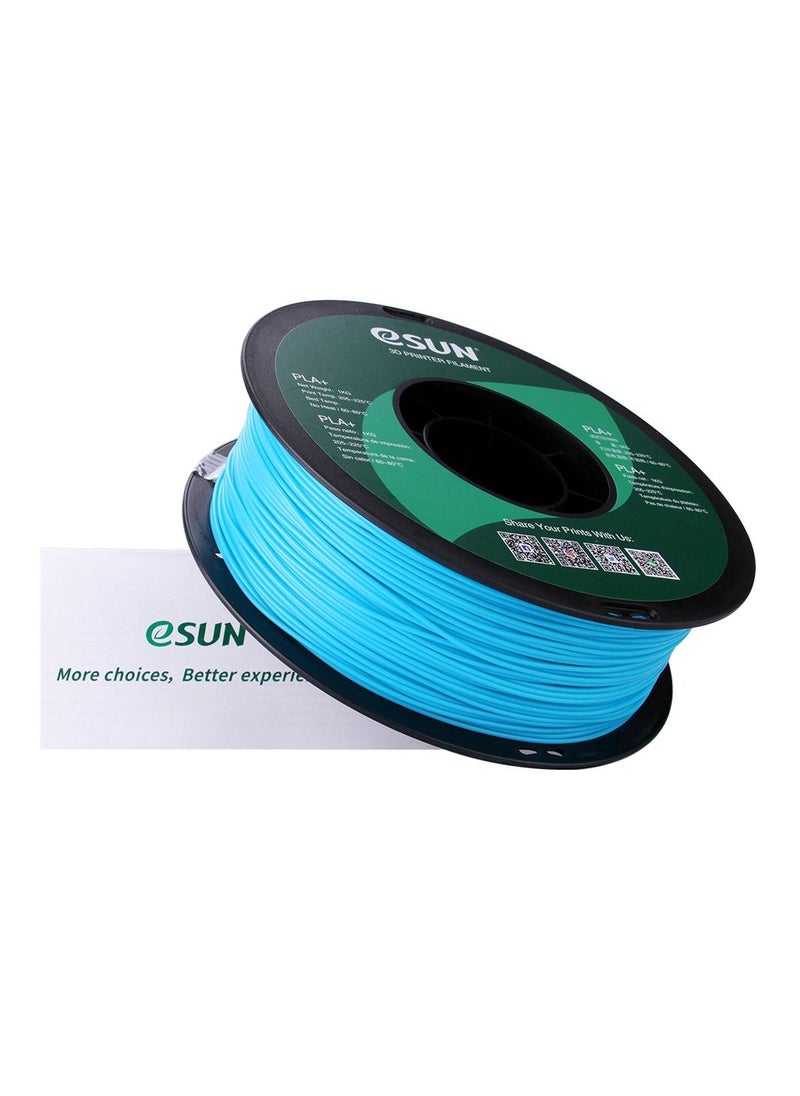 Esun 3D Printer Filament PLA+ 1.75 mm Dimensional Accuracy +/- 0.05 mm 1 Kg (2.2 lbs) Spool 3D Printing Material for 3D Printers – Light Blue