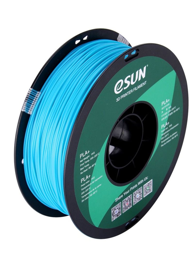 Esun 3D Printer Filament PLA+ 1.75 mm Dimensional Accuracy +/- 0.05 mm 1 Kg (2.2 lbs) Spool 3D Printing Material for 3D Printers – Light Blue