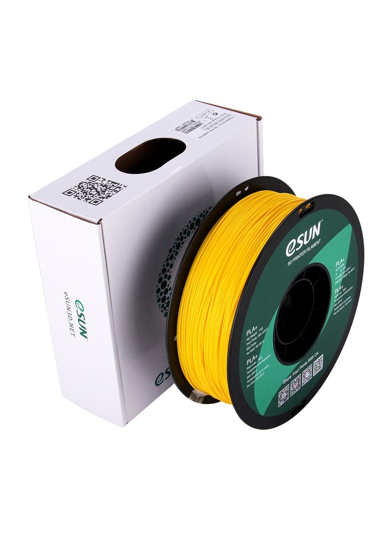 Esun 3D Printer Filament PLA+ 1.75 mm Dimensional Accuracy +/- 0.05 mm 1 Kg (2.2 lbs) Spool 3D Printing Material for 3D Printers – Yellow