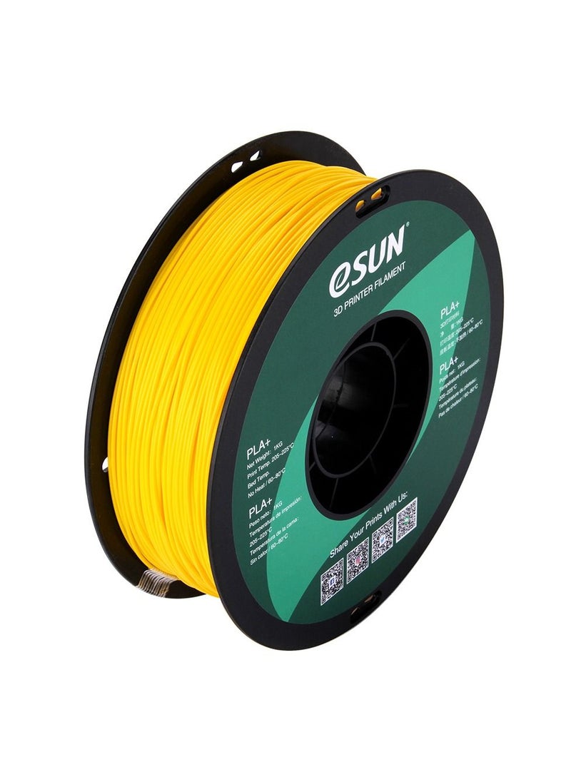 Esun 3D Printer Filament PLA+ 1.75 mm Dimensional Accuracy +/- 0.05 mm 1 Kg (2.2 lbs) Spool 3D Printing Material for 3D Printers – Yellow