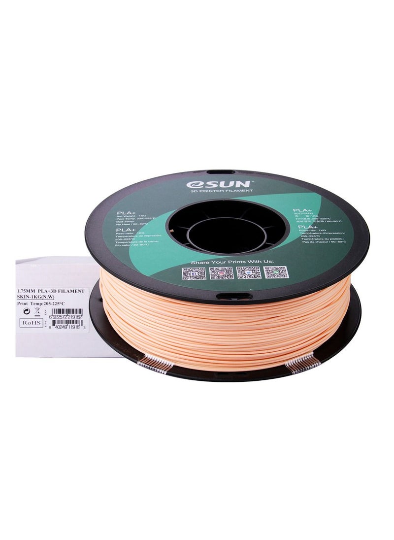 Esun 3D Printer Filament PLA+ 1.75 mm Dimensional Accuracy +/- 0.05 mm 1 Kg (2.2 lbs) Spool 3D Printing Material for 3D Printers – Beige