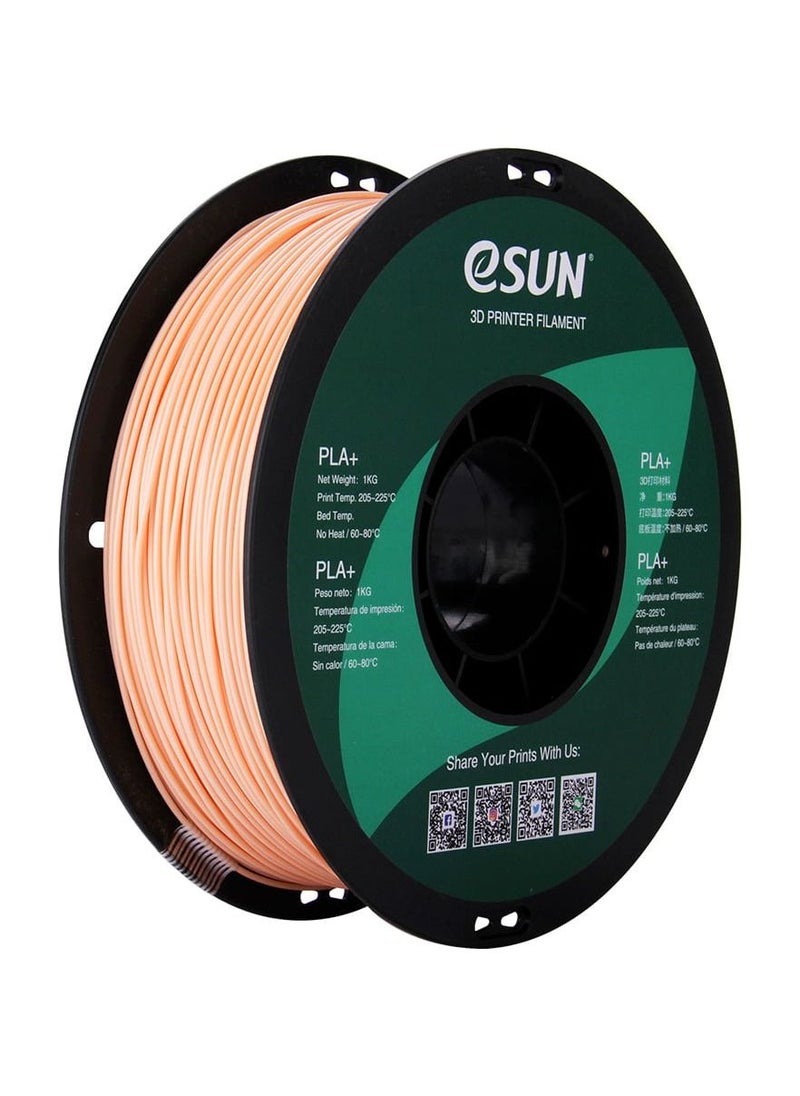 Esun 3D Printer Filament PLA+ 1.75 mm Dimensional Accuracy +/- 0.05 mm 1 Kg (2.2 lbs) Spool 3D Printing Material for 3D Printers – Beige