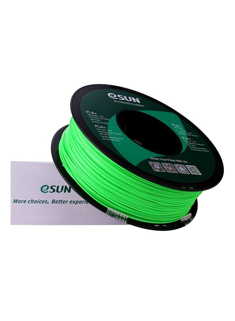 Esun 3D Printer Filament PLA+ 1.75 mm Dimensional Accuracy +/- 0.05 mm 1 Kg (2.2 lbs) Spool 3D Printing Material for 3D Printers – Peak Green