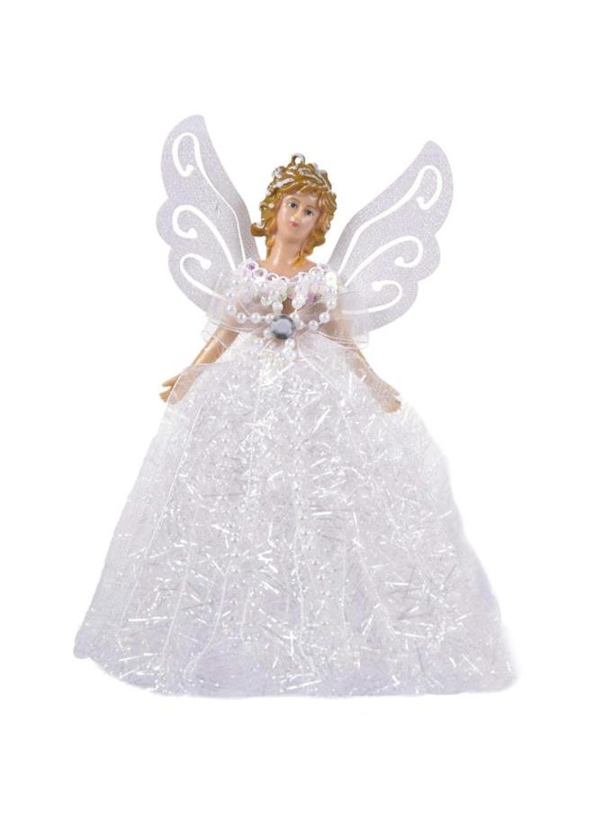 Christmas Tree Ornament 2021 Mini Angel Pendant Shining Dress Angel Standing Angel Doll Pendant for Christmas Tree Hanging Ornament Elegant Christmas Decorations