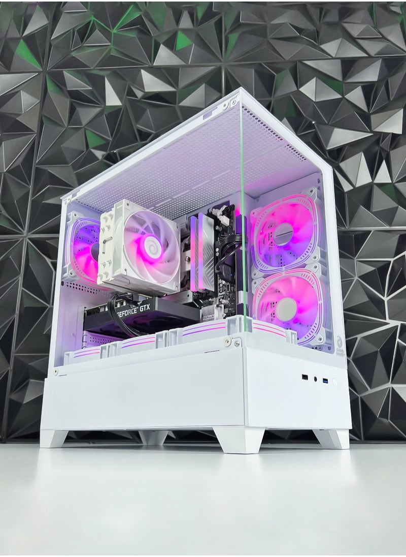 Nova Skye Gaming PC - Intel Core i5-13400F Processor | NVIDIA RTX 4060 8GB GPU | 16GB DDR4 RAM | 1TB M.2 NVMe SSD + 2TB HDD | ARGB Air Cooler | WiFi + Bluetooth Ready | Windows 11 Pro | Game Sekret Desktop Computer Tower (White)