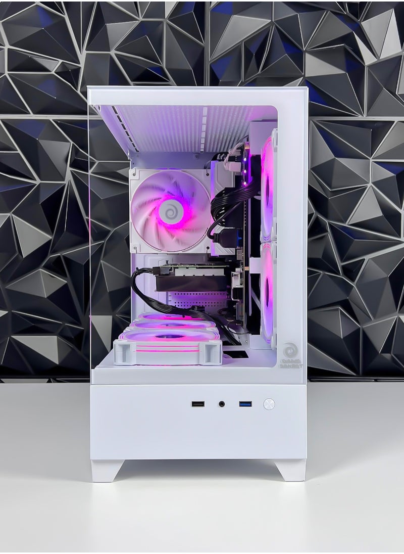 Nova Skye Gaming PC - Intel Core i5-13400F Processor | NVIDIA RTX 4060 8GB GPU | 16GB DDR4 RAM | 1TB M.2 NVMe SSD + 2TB HDD | ARGB Air Cooler | WiFi + Bluetooth Ready | Windows 11 Pro | Game Sekret Desktop Computer Tower (White)