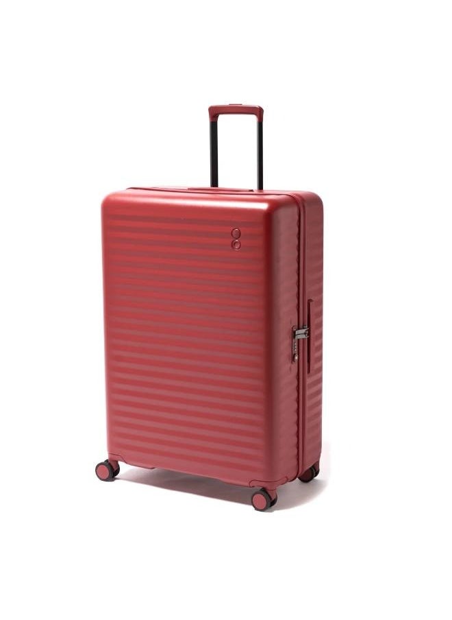 Celestra 75cm Hardcase Non-Expandable, 4 Double Wheel Check-In Luggage Trolley - Red