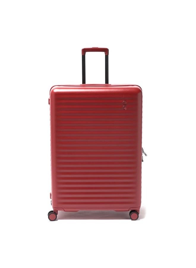 Celestra 75cm Hardcase Non-Expandable, 4 Double Wheel Check-In Luggage Trolley - Red