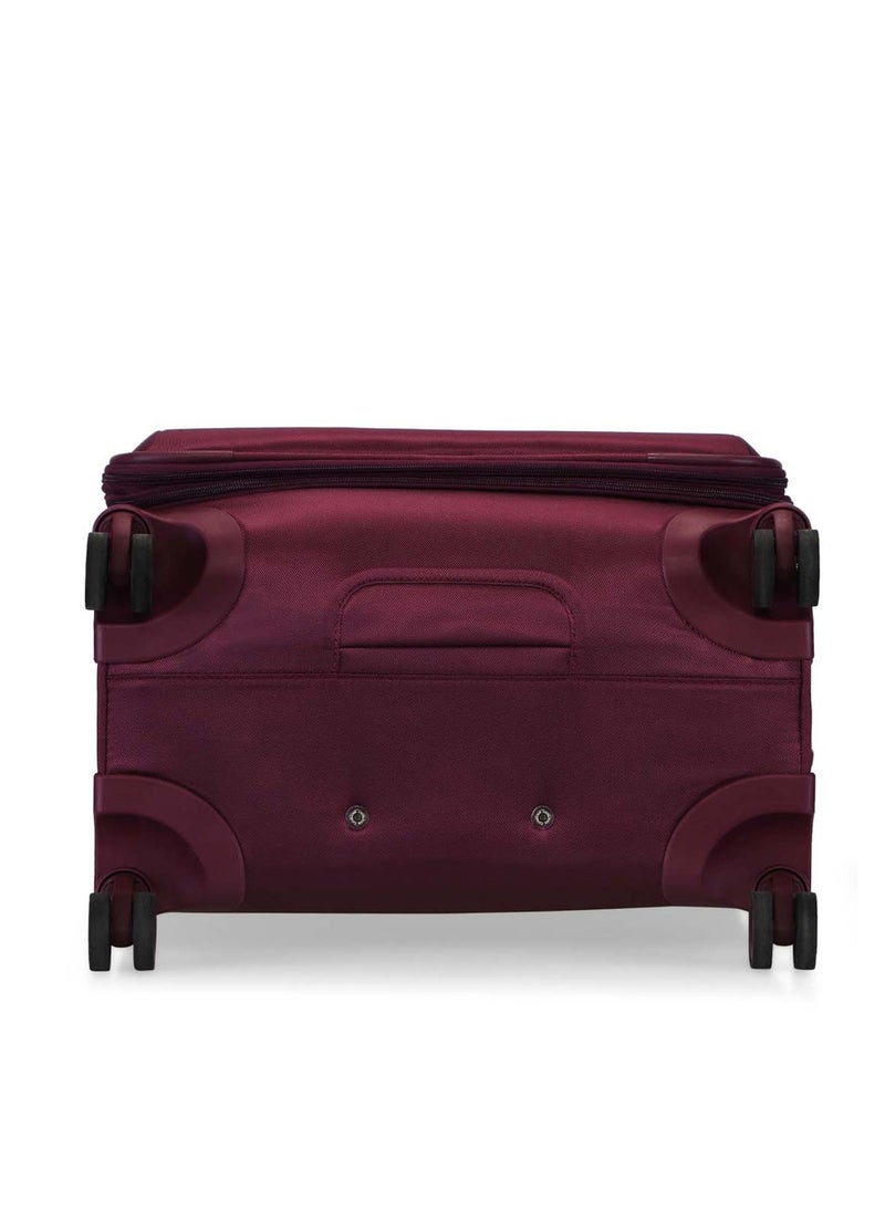 Escape softside spinner luggage on wheels, ultra lightweight ABS, 4 double wheels Color Mauve