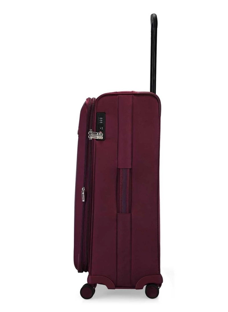 Escape softside spinner luggage on wheels, ultra lightweight ABS, 4 double wheels Color Mauve