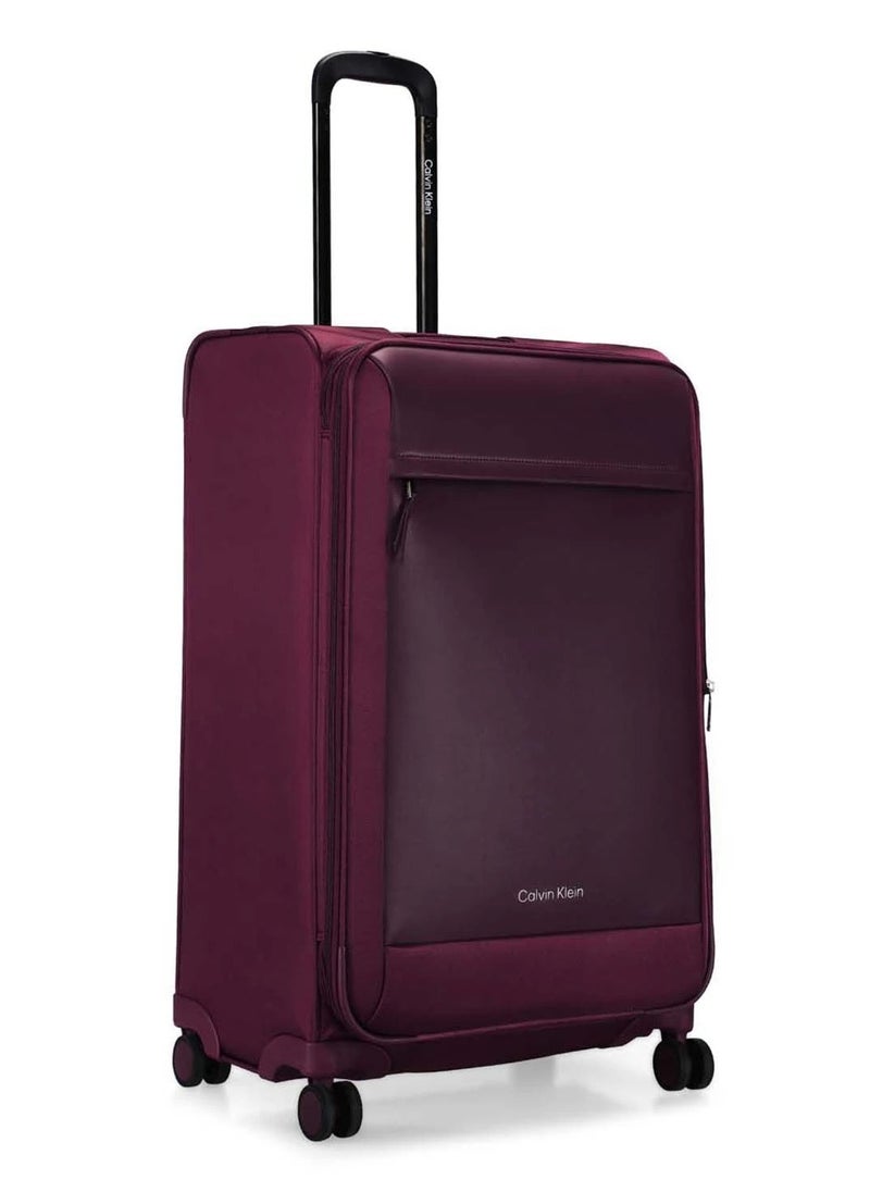 Escape softside spinner luggage on wheels, ultra lightweight ABS, 4 double wheels Color Mauve