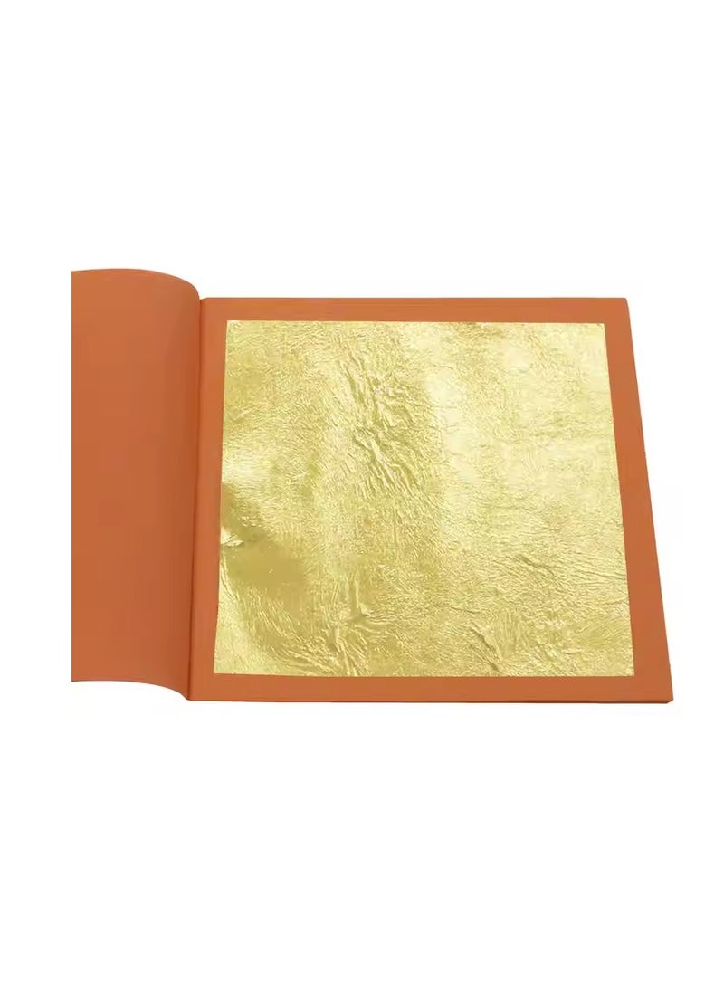 24K real gold foil Gifts decorative8×8cm 25 sheets/pack of gold foil sheets Used in skin care, food, beverages, art, decoration, cakes