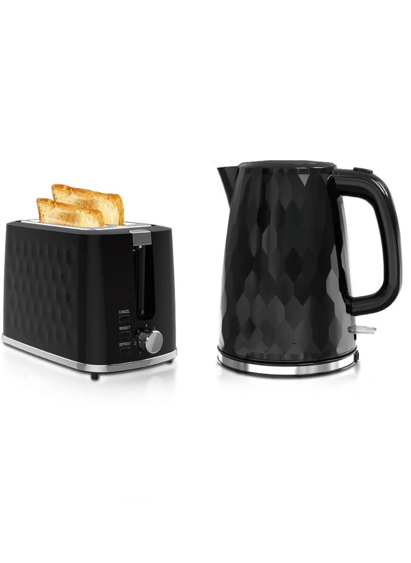 3-in-1 Breakfast Station – Automatic Electric Kettle, 2-Slice Bread Toaster, and Bread Machine for Quick and Easy Breakfast Preparation