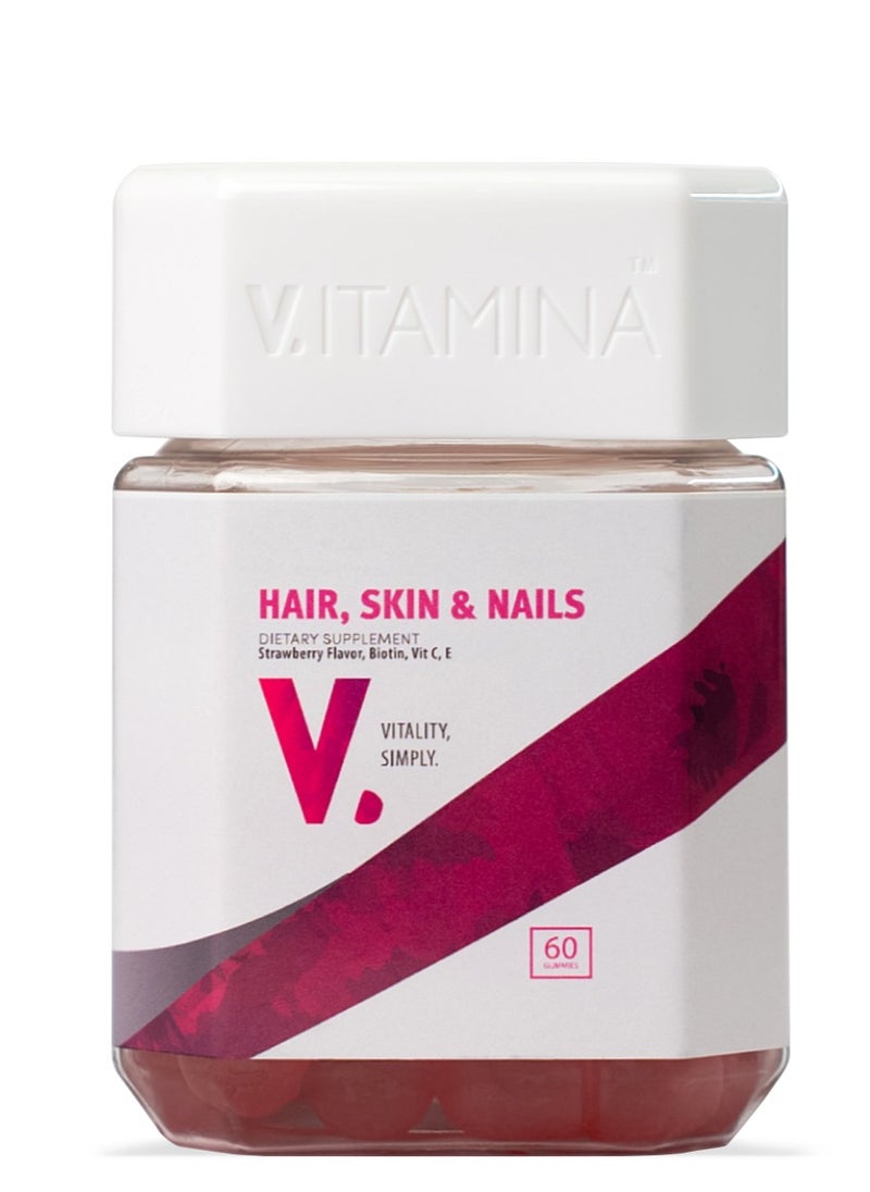 Vitamina Hair Skin & Nails 60's Gummies