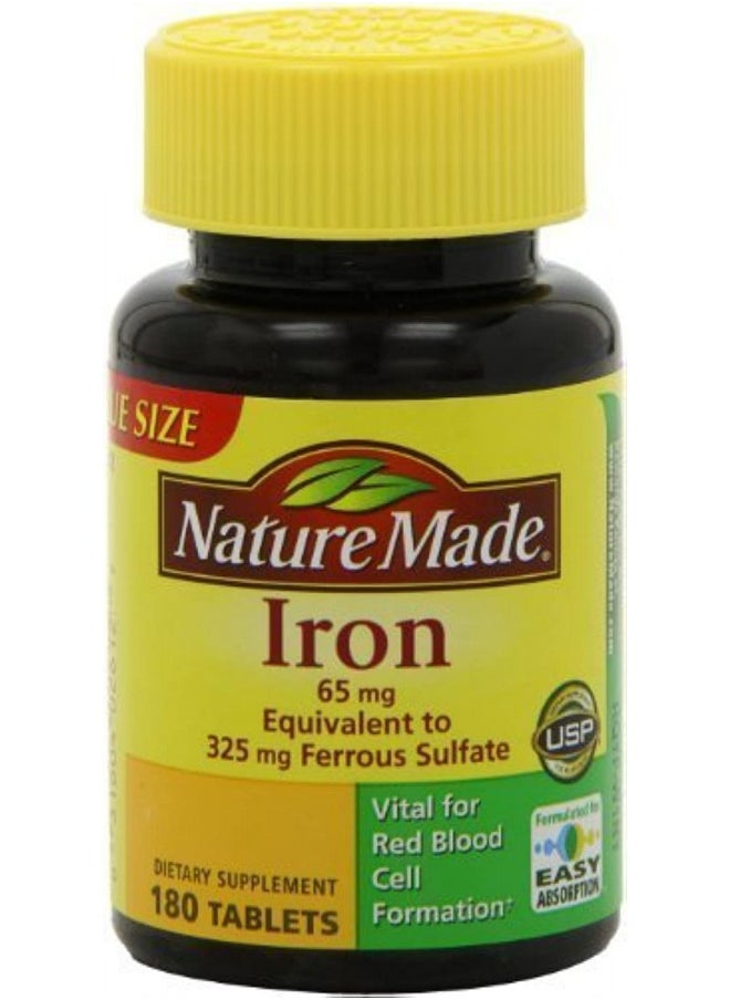 Nature Made Iron, 65Mg, Tablets By Naruekrit